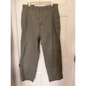 J.Crew Men’s 35x30 100% Cotton Chino Pants Olive Green Straight Leg Classic